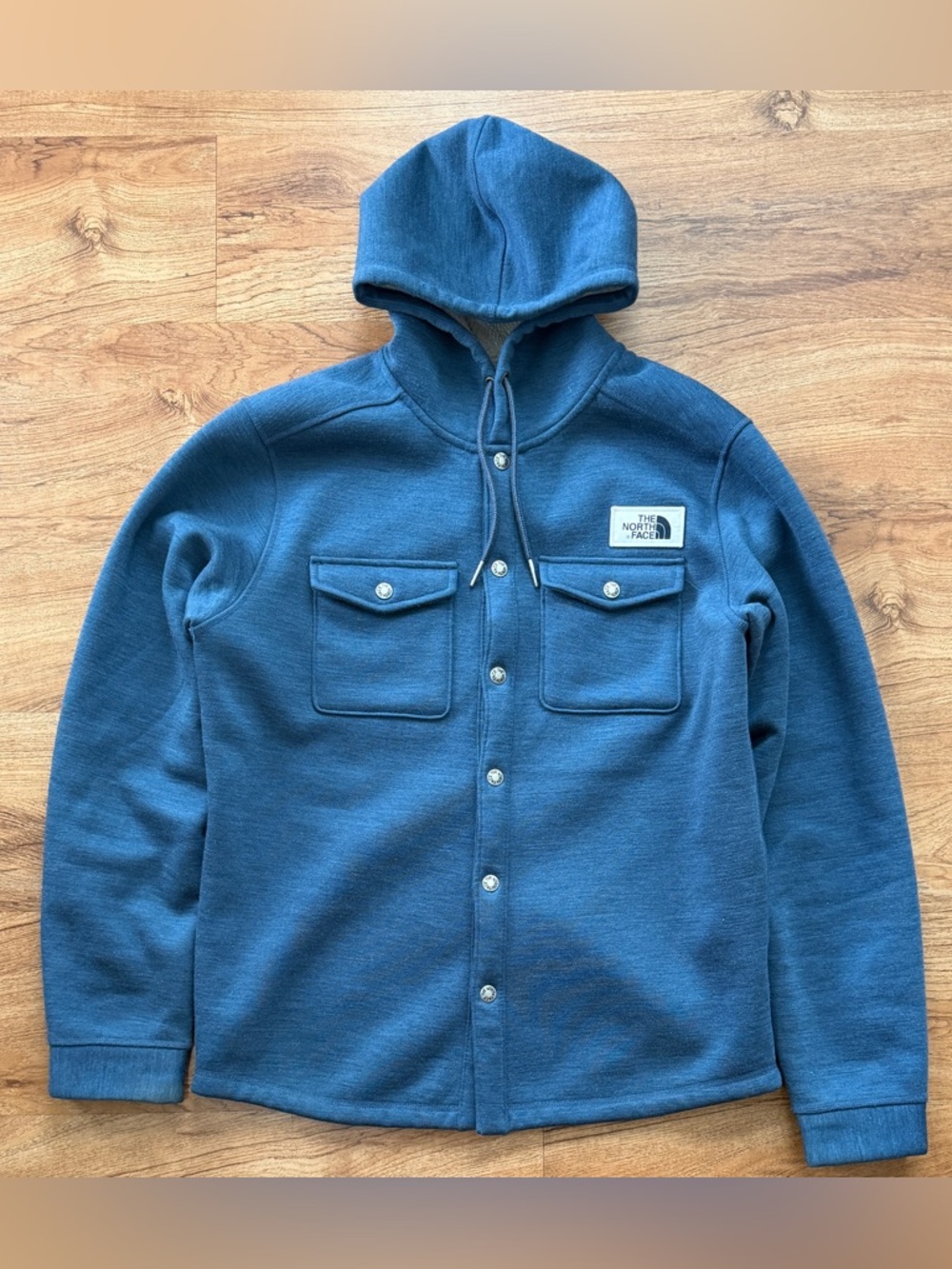 THE NORTH FACE Sherpa Patrol Snap Up Hoodie - Medium Blue